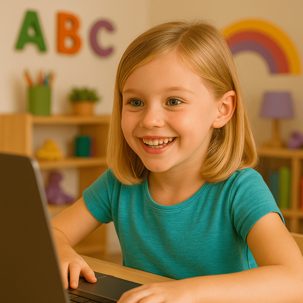 Happy Child Learning with Eddy