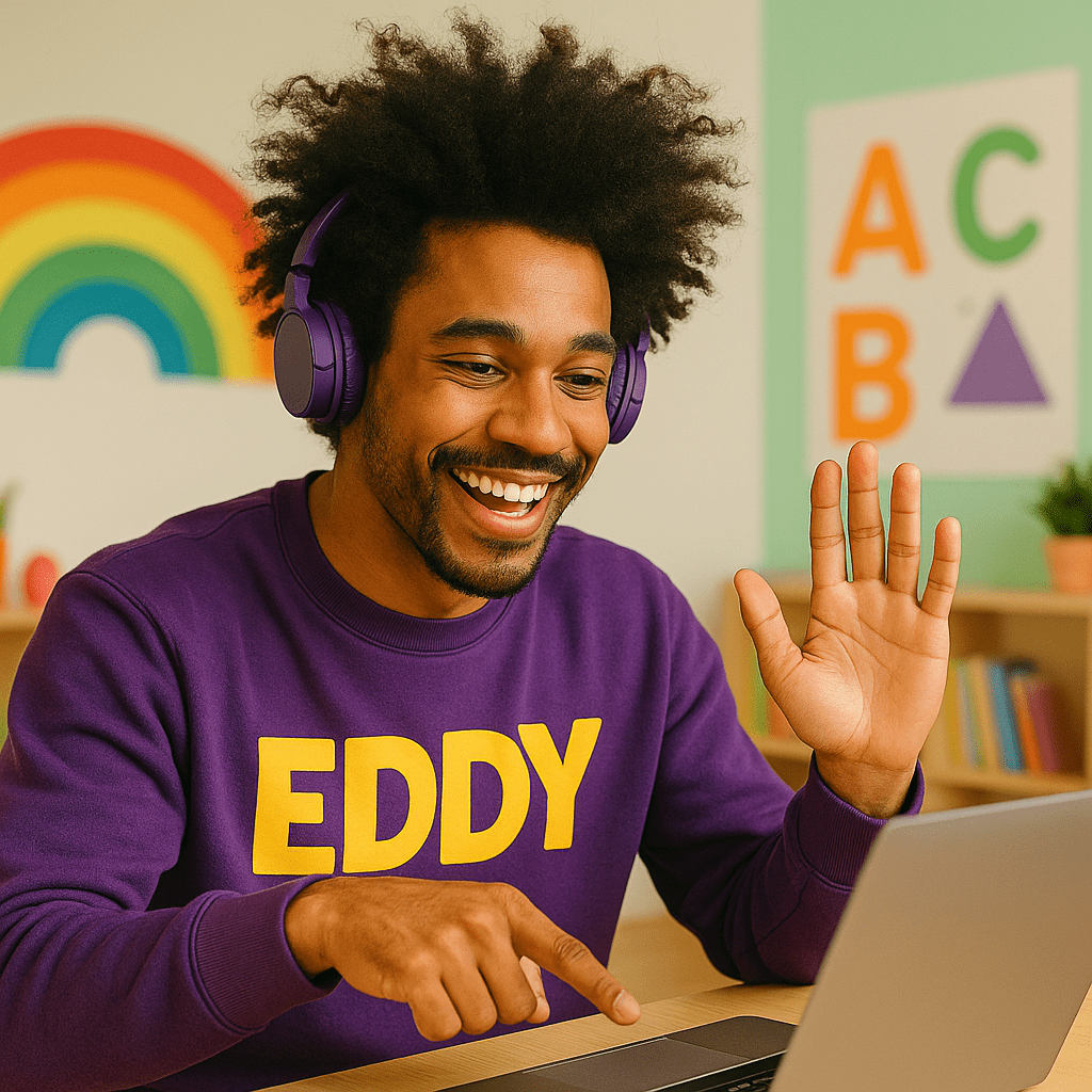 Eddy Online English Teacher with Students